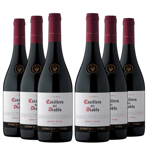 Kit 6  Vinho Casillero del Diablo Reserva Pinot Noir 750ml