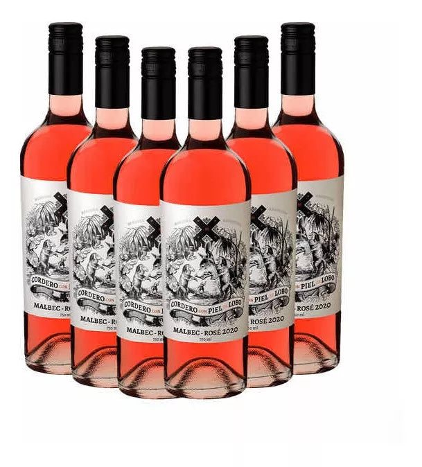 Premiados : Kit 6 Cordero Con Piel de Lobo Malbec Rosé