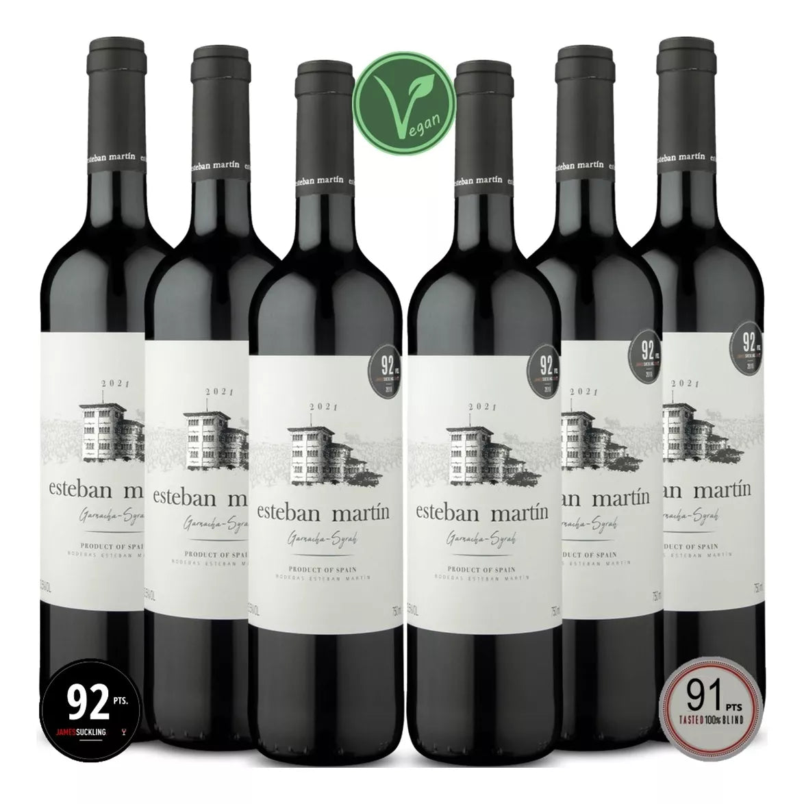 Kit 6 - Esteban Martin Tinto Garnacha e Syrah