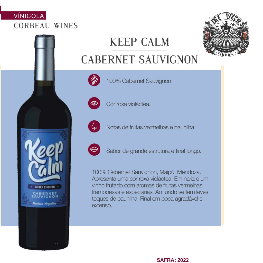 KEEP CALM CARBENET SAUVIGNON