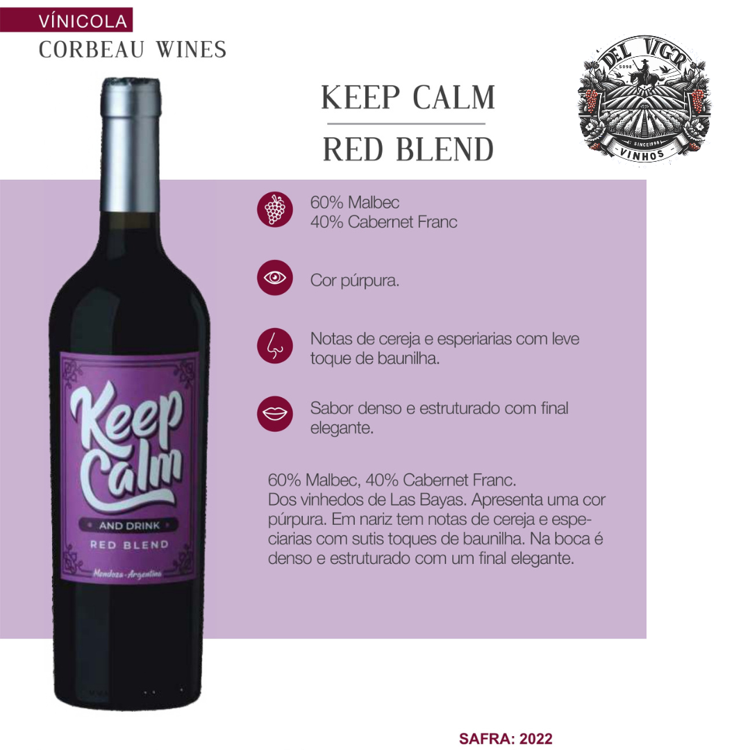 KEEP CALM RED BLEND