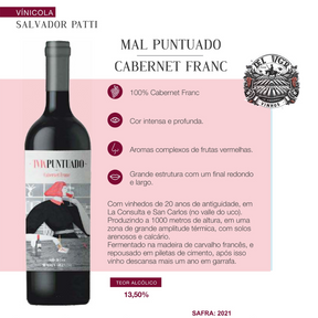 MAL PUNTUADO CABERNET FRANC